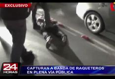 Breña: Banda de raqueteros fue capturada en plena vía pública