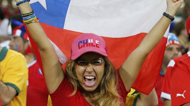 Chile: así alientan hinchas de La Roja en Brasil - 1