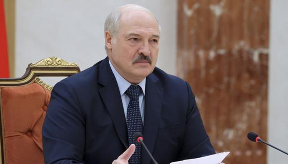 El presidente de Bielorrusia, Alexander Lukashenko, se dirige a los primeros ministros de la Comunidad de Estados Independientes durante una reunión en Minsk, Bielorrusia. (Foto: Sergei Shelega / BelTA Pool vía AP)