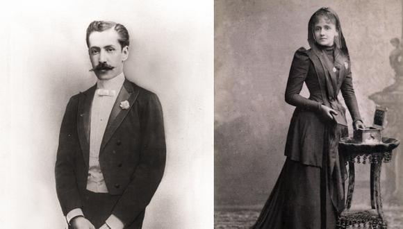 Guillermo Porras Osores y su esposa doña Juana Barrenechea Raygada. Un incidente producido en marzo de 1899 produjo la prematura muerte de Porras. Foto: Archivo Fotográfico del Instituto Raúl Porras Barrenechea - UNMSM. Cortesía: Rocío Hilario Ramos.