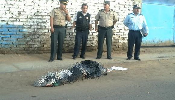 Trujillo: hallan cadáver de hombre en plena vía pública