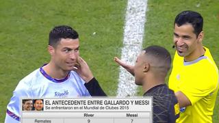 Mbappé cuestionaba el penal cobrado a Cristiano Ronaldo y este le mostró su herida en el rostro | VIDEO