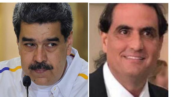 El presidente Nicolás Maduro y el colombiano Alex Saab, quien trabajaría como su testaferro.