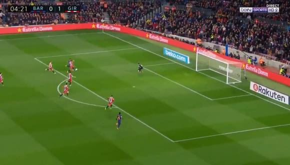 Barcelona vs. Girona: el gol de Suárez tras pase de Messi [VIDEO]