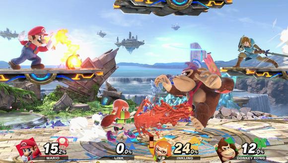 "Super Smash Bros. Ultimate" permite a varios jugadores enfrentarse en un mismo escenario. (Foto: Nintendo)