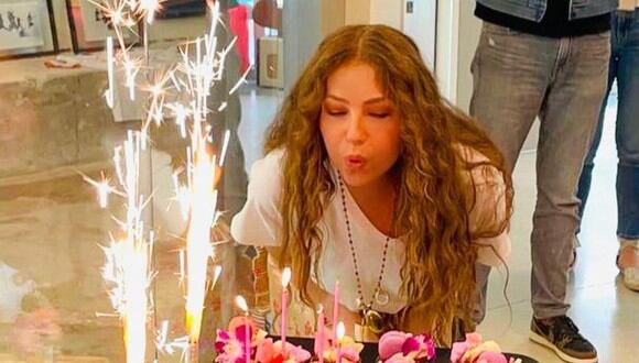 Thalía casi vuelve a sufrir un accidente en su cumpleaños (Foto: Thalía / Instagram)