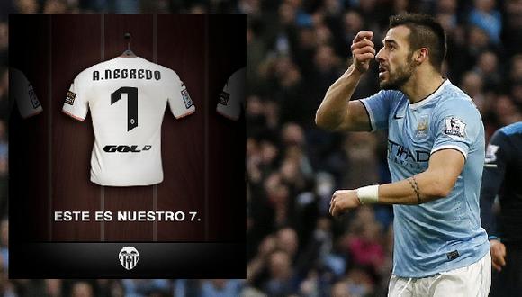 Álvaro Negredo dejó el Manchester City y jugará en el Valencia