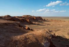 Hallan en desierto de Gobi una de las mayores huellas de dinosaurio del mundo