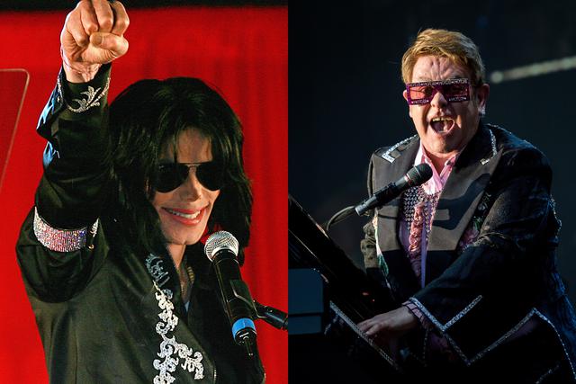 Elton John vio varias veces a Michael Jackson, oportunidades en las que notó serios cambios en el artista. Fotos: AFP.