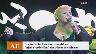 Lucía de la Cruz se excusa por decir groserías en show [VIDEO]