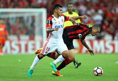 Miguel Trauco participó en jugada de gol del Flamengo ante Atlético-GO [VIDEO]