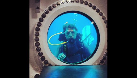 Nieto de Cousteau quiere batir récord de 30 días bajo el agua