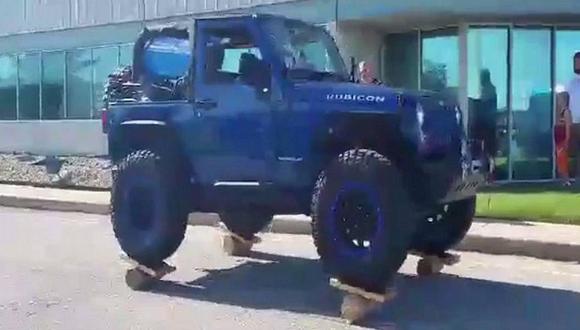 Facebook: ¿Una Jeep Wrangler equilibrista? [VIDEO]