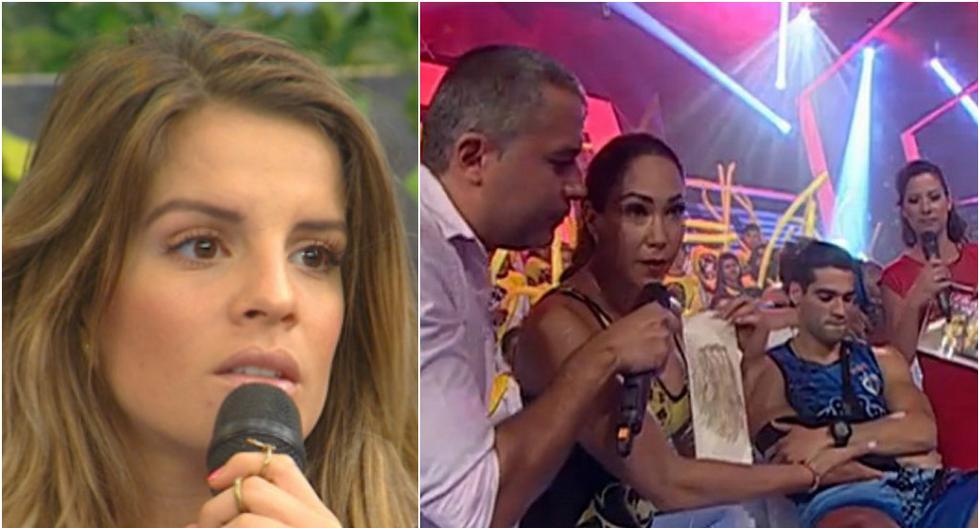 ¿Qué hacía Alejandra Baigorria mientras Guty Carrera era depilado por Melissa Loza en Esto es Guerra? (Foto: Captura América TV/ ATV)