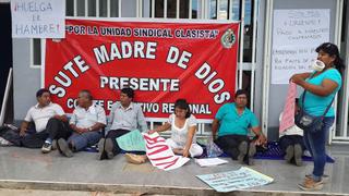 Docentes de Madre de Dios acatan huelga de hambre ante falta de pagos