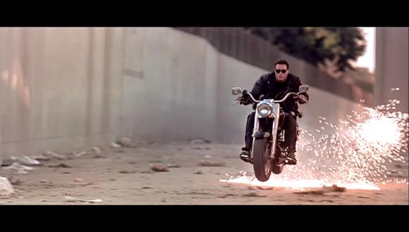 Arnold Schwarzenegger condujo esta motocicleta durante el rodaje de Terminator 2. (Foto: YouTube).