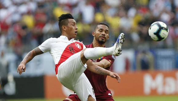 Perú empató 0-0 con Venezuela en la Copa América de Brasil en el 2019. Le anularon un gol a Christofer Gonzales por intervención del VAR. (Foto: AFP)