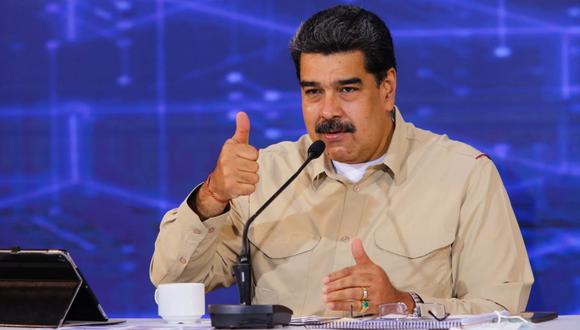 Nicolás Maduro durante una alocución, este miércoles, en Caracas (Venezuela). (Foto: EFE / PRENSA MIRAFLORES).