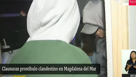 Vivienda ubicada en en la cuadra 6 del jirón Tarapacá, en Magdalena, era usado como prostíbulo. (Foto: Captura / TVPerú)