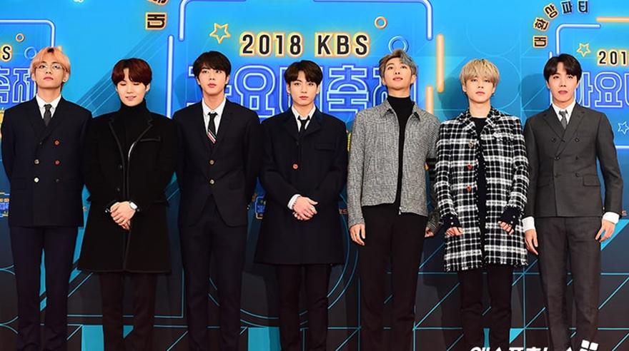 BTS en el KBS Song Festival 2018. (Fuente: Difusión).