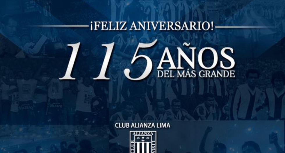 Alianza Lima está de aniversario: celebra 115 años de fundación (Foto: Facebook Alianza Lima)