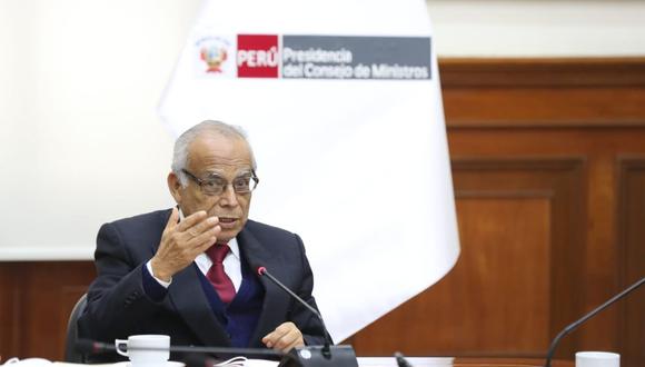 Aníbal Torres participó el último miércoles en una reunión con ronderos y dirigentes de organizaciones sociales en Palacio de Gobierno. (Foto: PCM)