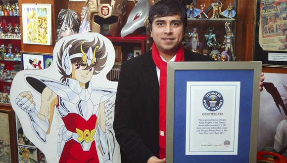 Peruano obtuvo el Guinness por mayor colección de Saint Seiya