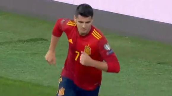 Gol de Álvaro Morata para el 1-0 de España vs. Suecia. (Video: Sport1)