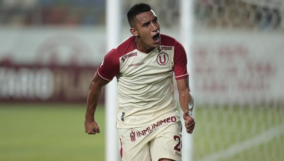 Alex Valera anotó el 2-0 de Universitario vs San Martín por la Liga 1. (Foto: GEC)