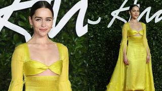 Emilia Clarke: luce radiante con un vestido amarillo perfecto para el verano | FOTOS