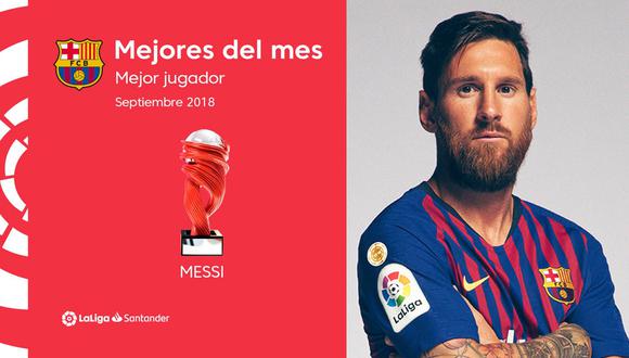 Lionel Messi continúa acumulando premios individuales en España. Ahora ha sido galardonado como el deportista del último mes. (Foto: Agencias)