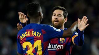 Barcelona venció al Levante con dos goles de Ansu Fati y no le pierde el paso al líder Real Madrid