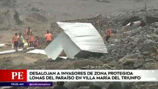VMT: Municipalidad de Lima desaloja a invasores de terrenos en Lomas del Paraíso
