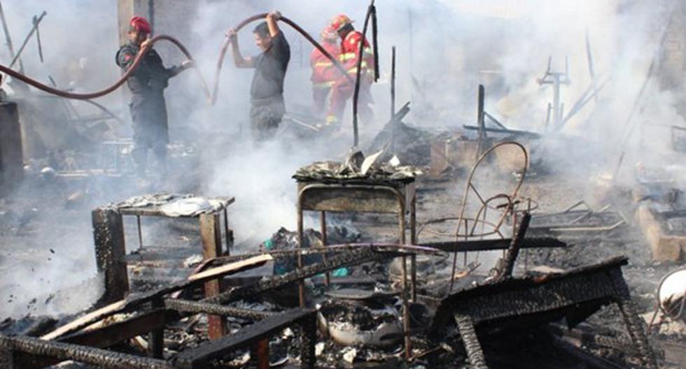 Año Nuevo: Chimbote tuvo dos incendios y 6 familias damnificadas. (Foto: Andina)