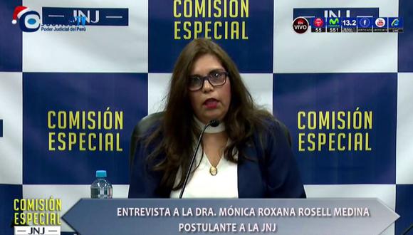 Mónica Rosell es una de las accesitarias de la JNJ. (Justicia TV)