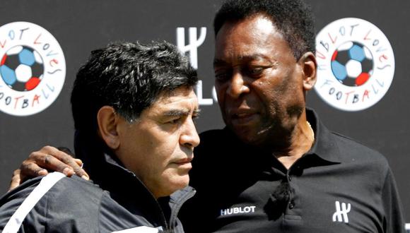 Pelé dedicó una publicación a Diego Maradona. (Foto: Reuters)