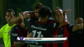 San Lorenzo goleó 4-0 a Boca Juniors y se llevó la Supercopa