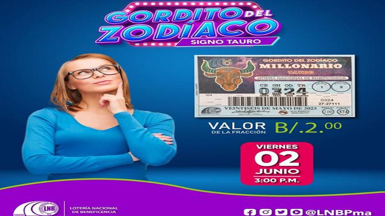 Lotería Nacional de Panamá, Gordito del Zodíaco: resultados oficiales del viernes 2 de junio