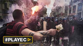 Miles protestan en Francia contra reforma laboral [VIDEO]