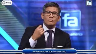 Erick Osores a hinchas de Universitario de Deportes: "Mueran de pie" | VIDEO