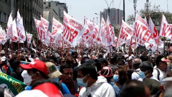 El Sindicato Unitario de Trabajadores en la Educación del Perú (Sutep) anunció que se unirán a las Protestas de Lima. (Foto: Referencial/Jorge Cerdán/@photo.gec)