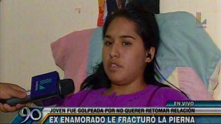 Chorrillos: mujer acusa a ex pareja de golpiza y fracturas