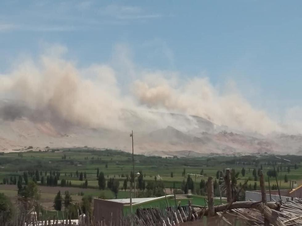 El COER reportó deslizamientos de tierras en los valles cercano al epicentro, a 28 kilómetros de Vítor, en la Provincia de Arequipa. (Foto: COER)