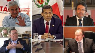 Ollanta Humala y sus cuatro jefes de Gabinete Ministerial