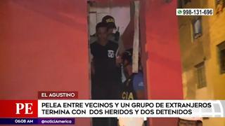 El Agustino: dos heridos y dos detenidos deja enfrentamiento entre vecinos y grupo de extranjeros | VIDEO