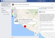 Facebook: sismo en Arequipa causa que la red active Safety Check