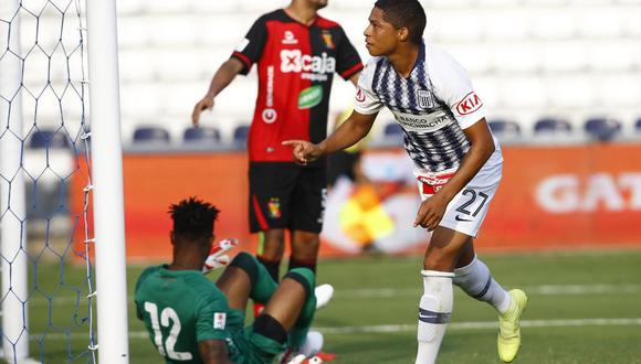 Alianza vs. Melgar EN VIVO: Quevedo marcó golazo de cabeza para el 1-0 tras gran centro de Arroé | VIDEO. (Foto: Fernando Sangama)