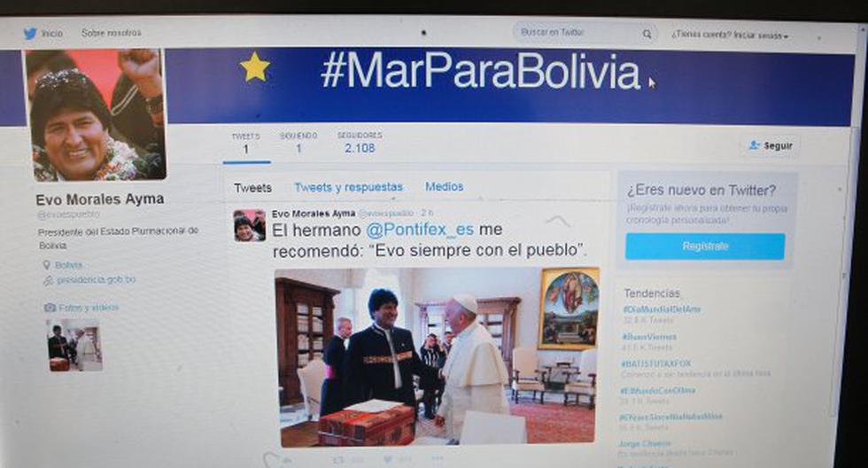Evo Morales estrenó una cuenta oficial en la red social Twitter. (Foto: EFE)