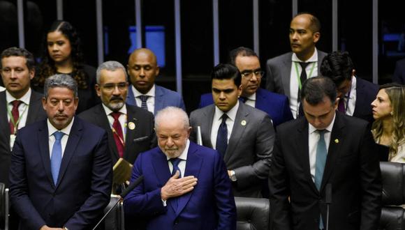 Luiz Inácio Lula da Silva tras jurar como presidente de Brasil ante el Congreso Nacional en Brasilia, el 1 de enero de 2023. (REUTERS).
