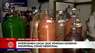 Santa Anita: intervienen local donde vendían oxígeno industrial como medicinal